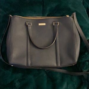 Kate Spade Navy Blue Satchel with Crossbody strap